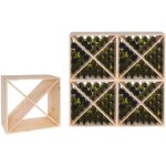 Led leds - alberiamo cube porte vin modulable 24 places en sapin massif 48x23xh48cm