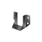 Alberts support de poteau forme u galvanis� gah alberts, 50x68 mm