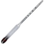 Alcoom�tre 0 - 100 vol%, hydrom�tre (sans thermom�tre) compteur d'alcool testeur d'alcool densim�tre, ...