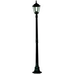 Alex - lampadaire extrieur  1 ampoule noir avec diffuseur en verre transparent ip44, e27 - searchlight ...