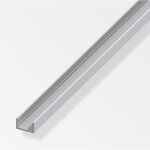 Alfer aluminium profil en u 10x22. 5x1. 5mm longueur 1m argent - 01064 Alfer aluminium profil en u 10x22. 5x1. 5mm longueur 1m argent - 01064