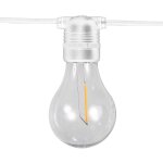 Allegra guirlande lumineuse d'int�rieur et d'ext�rieur. 10 ampoules led � lumi�re chaude avec charge ...