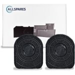 Allspares - 2x filtre � charbon type 200 / chf200 / 1 / e3cfe200 par