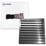 Allspares - filtre choc pour hottes aspirantes pro � chicane inox type b (400x500x25mm)