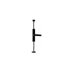 Kit crmone pompier ignis alma - sans tringle - ral 9005 noir - 2800kt0007