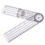 Alovez - goniometre kin�, professionnel 360 degr� multi - r�gle angle 14 pouces colonne vert�brale m�dicale ...
