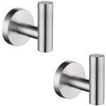 Alovez - pat�re solide inox porte serviette salle de bain mural salle de bain et cuisine 2 pi�ces macaron ...