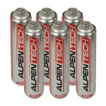 Alpentech - pack de 6 cartouches de gaz 330gr butane propane mix 600ml valve 7 / 16