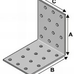 Equerre perfor�e sans renforts type ea - dimension : 40 / 40 / 60 - alsafix