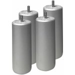 Altobuy - elea - jeu de 4 pieds 15 cm gris argent pour sommier tapissier Altobuy - elea - jeu de 4 pieds 15 cm gris argent pour sommier tapissier