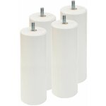 Altobuy - elea - jeu de 4 pieds 20 cm blanc pour sommier tapissier Altobuy - elea - jeu de 4 pieds 20 cm blanc pour sommier tapissier