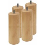Altobuy - elea - jeu de 4 pieds 20 cm naturel pour sommier tapissier Altobuy - elea - jeu de 4 pieds 20 cm naturel pour sommier tapissier