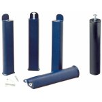 Altobuy - plast - jeu de 4 pieds 28 cm bleus + pied central pour cadre  lattes