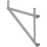 Echafaudages st�phanois ? console de d�port 0, 90 m pour �chafaudage ma�on ? acier zingu� ? charge maximale ...