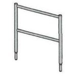 Altrad ? �chelle �chafaudage 1 m 2 barreaux en acier galvanis� ? charge max 300 kg / m� ? pour ma�onnerie ...