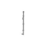 Altrad - montant 2m90 pour protection couvreur - gamme echafaudage fa�adier - aeris 45 - r�f: 562695