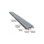 Altrad ? plancher acier galvanis� 0, 365 x 1, 50m pour �chafaudage fa�adier ? r�sistance 300kg / m� ? ...