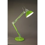 Lampe design, grande lampe  poser articule architecte ld95 vert en metal aluminor