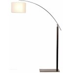 Homemaison - lampadaire design, lampadaire arc rainbow marron en wood, aluminor