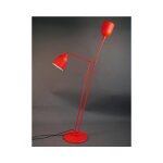 Aluminor - lampadaire design, lampadaire twin ls design rouge en metal