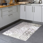 Tapis vinyle carrelages nuances de gris rom�o - 60 x 100 cm