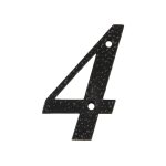 Numro 4 - m. 4 ngro 10cm.