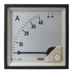 Rs pro - amp�rem�tre analogique de panneau v c. a. echelle 80 (input)a, 96mm x 96mm ( prix pour 1 )