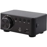 Amplificateur bluetooth 5. 0 hi - fi 50w x 2, carte audio st�r�o num�rique (noir) ortviai