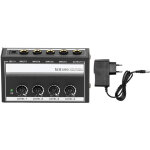 Amplificateur casque portable 4 canaux m�tal faible bruit pour studio et sc�ne alimentation 100 - 240v ...