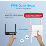 Amplificateur de signal wi - fi 1200 mbps ? double bande 5 ghz et 2, 4 ghz ? couverture jusqu'� 2000 ...