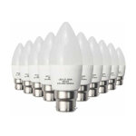 Silumen - ampoule b22 led 6w 220v c37 180° - pack de 10 / blanc neutre Silumen - ampoule b22 led 6w 220v c37 180° - pack de 10 / blanc neutre