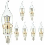 Ampoules bougies led e14 10w petites ampoules � vis cand�labre led pas � intensit� variable lustre blanc ...