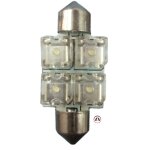 Ampoule c5w led 36mm / c5w blanche / ampoule navette 12v 5w / 4 leds / habitacle autoled�