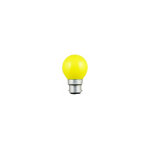 Ampoule couleur jaune sph�rique 230v 15w b22d - 124047 - orbitec