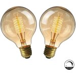 Ampoule e27 , fil lampe r�tro antique 220v grosse ampoule 40w edison globe g80 ampoule filament blanc ...