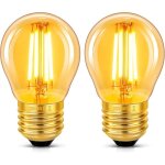 Ampoule e27 vintage 4w led filament, equivalent 40w incandescence, verre ambr� blanc chaud 2200k, g45 ...