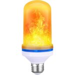 Ampoule de flamme e27 5w led ampoule effet flamme, 4 couleurs de flamme d'�clairage, capteur de gravit� ...