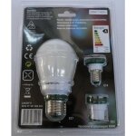 Ampoule fluo - compacte 11w 2700k 532lm avec 3 culots e27 / b22 / e14 230v ronde ø 62x118mm sous blister ... Ampoule fluo - compacte 11w 2700k 532lm avec 3 culots e27 / b22 / e14 230v ronde ø 62x118mm sous blister ...