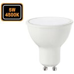Ampoules gu10 5w eq. 50w blanc neutre 4500k haute luminosit