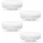 Ampoule gx53 led 7w 3000k, blanc chaud, non dimmable gx53 eclairage, pas de scintillement, remplace 50w ...