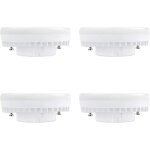 Ampoule gx53 led 9w, blanc froid 6000k, 120�, �quivalent lampe cfl gx53 15w - 18w, 900lm, non - dimmable, ...