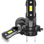 Ampoule h7 led 4000lm, 40w 400% lumi�re 6500k blanc kit de conversion h7 phares, pour rechange pour lampes ...