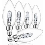 Ampoule halog�ne e14 42 w � intensit� variable, ampoule halog�ne c35 transparente, blanc chaud 2700 k, ...