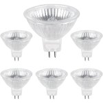 Ampoule halogene gu5. 3 20w 12v, 205lm blanc chaud 2700k dimmable, ampoule spot halog�ne mr16 avec couvercle ...