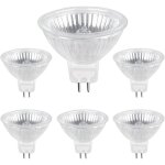 Ampoule halogene gu5. 3 50w 12v, 800lm blanc chaud 2700k dimmable, ampoule spot halog�ne mr16, pack de ...