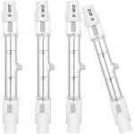Ampoule halog�ne r7s 78mm 120w 230v 1600lm blanc chaud 2700k t3 ampoule de type j pour le travail, la ...