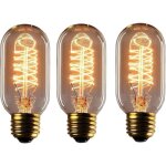 Ampoule � incandescence edison 40 w, ampoule vintage � intensit� variable e27, t45 (filament enroul�), ...