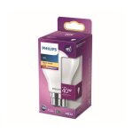 Ampoule led equivalent 40w b22 blanc chaud non dimmable, verre - philips