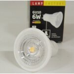 Ampoule led 6w cob 3000k 480lm culot c�ramique gu10 230v mr16 dimmable 36� factory trajectoire 003521 ...