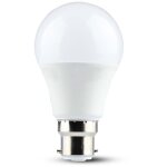 Ampoule led b22 - 8, 5w - blanc chaud 3000k - 806lm - a60 - thermoplastique